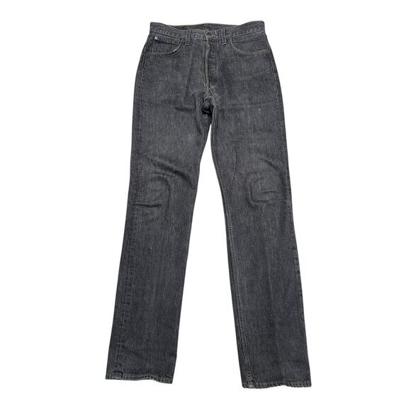 Vintage 90s LEVIS 501 Button-Fly Jeans - Black / Gray Perfect Fade USA - 32X36 - Picture 1 of 8